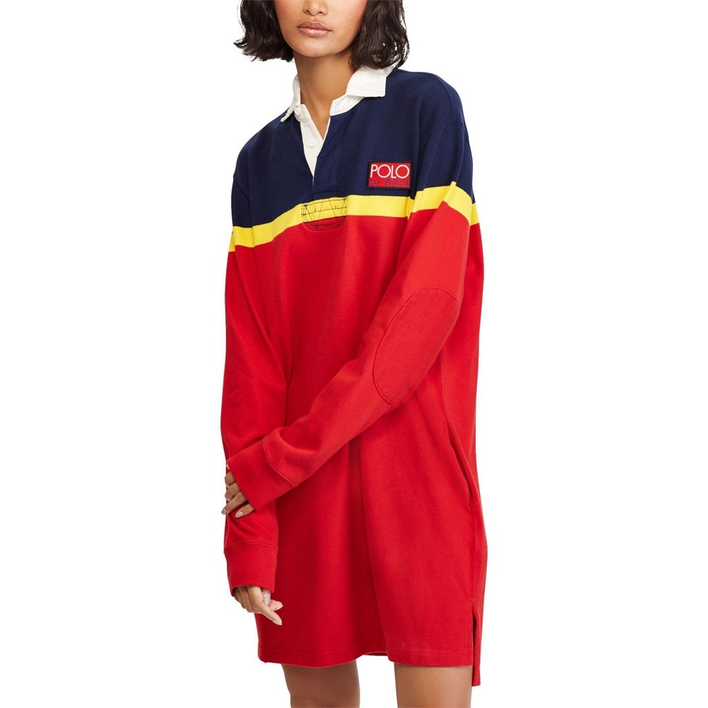 Polo Ralph Lauren Hi Tech Rugby Shirt Dress M BNWT